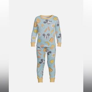 Baby MICKEY MOUSE Breakfast Cotton Tight Fit Pajamas